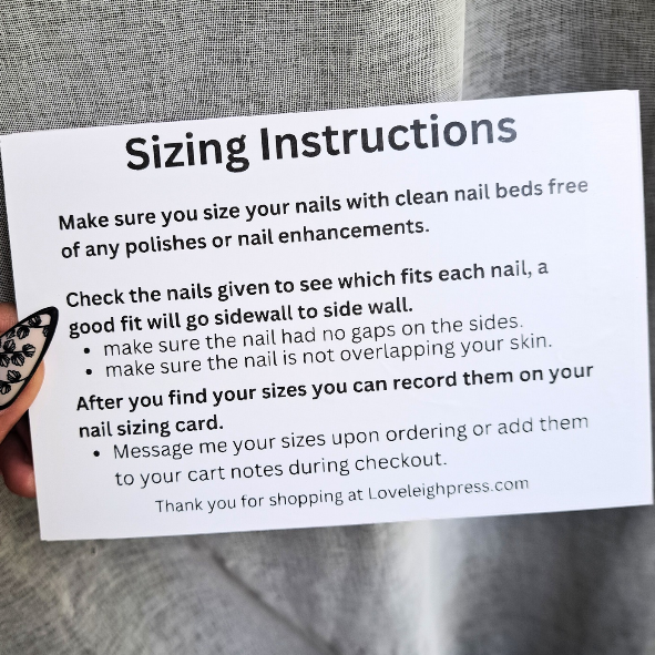 1.Toe Sizing Kit