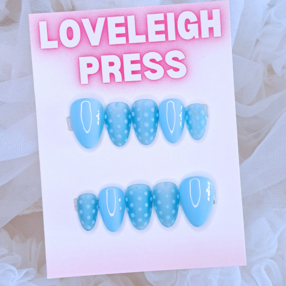 Blue polka